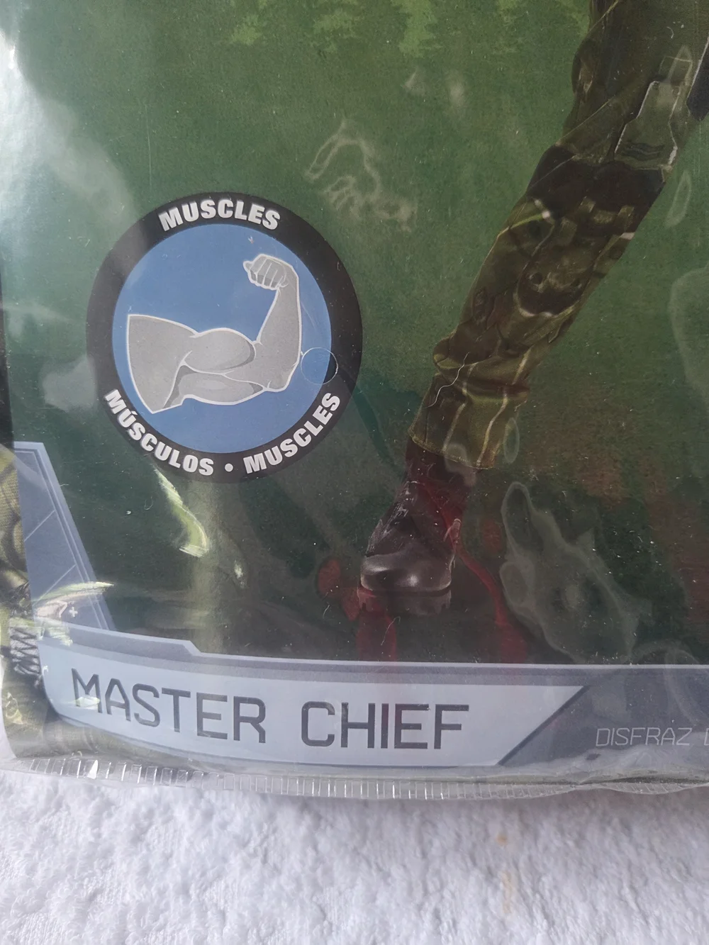 Halo Infinite Master Chief Kids Costume Size Medium 7-8 Muscle Padded Jumpsuit